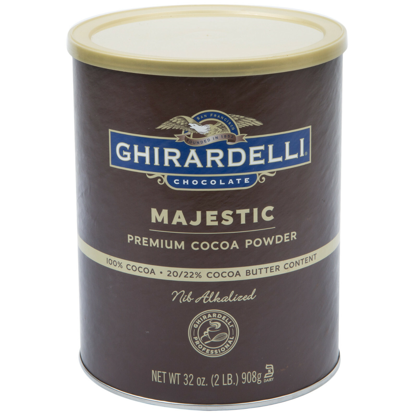 Ghirardelli 2 lb. Majestic Dutch Cocoa Powder 20-22% Cocoa Butter (select qnty)