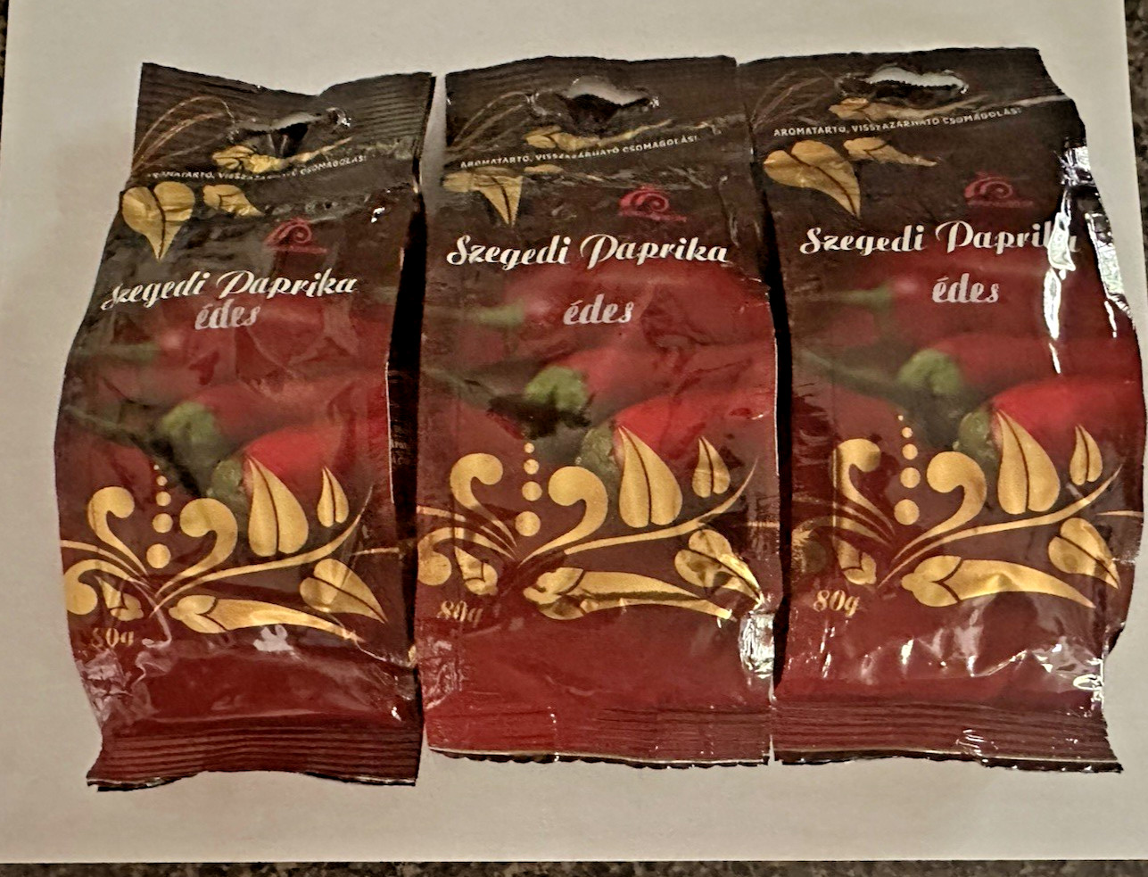 Hungarian Sweet Paprika Powder from Szegedi Region 3 X 80 g 💥FREE SHIPPING 💥