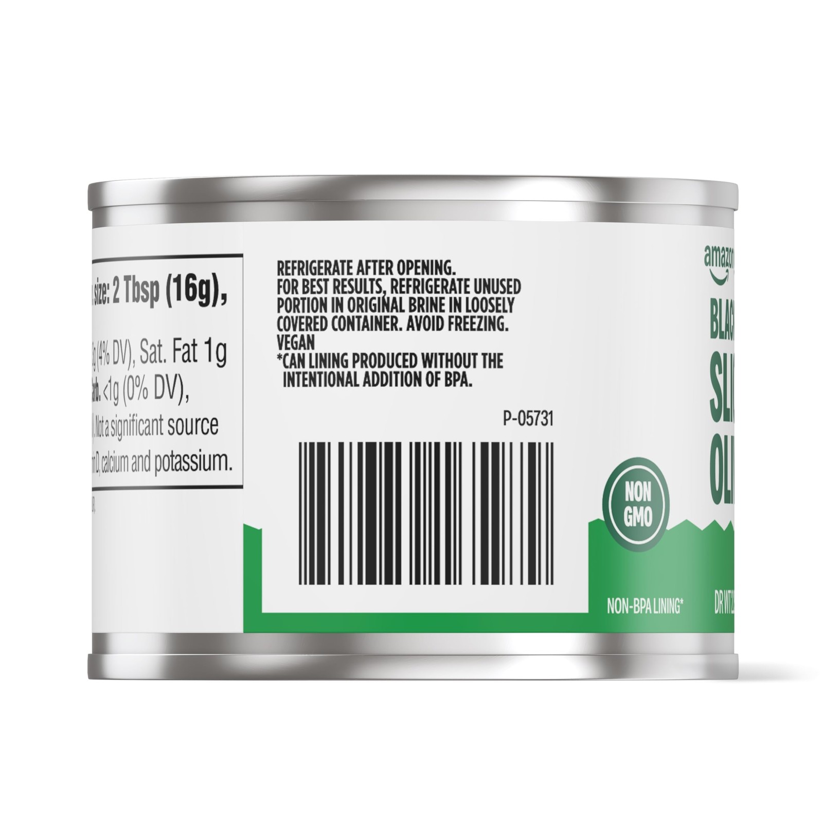 Amazon Grocery, Black Ripe Sliced Olives, 2.25 Oz Ounce (Pack of 1)