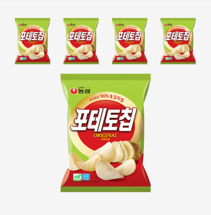 Nongshim Potato Chips 60g X 5EA