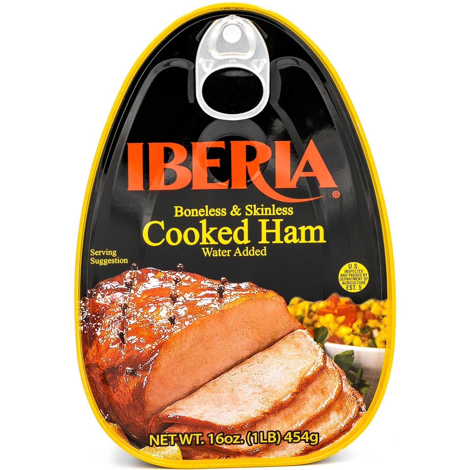 Iberia Boneless & Skinless Cooked Ham Water Added, 16 oz