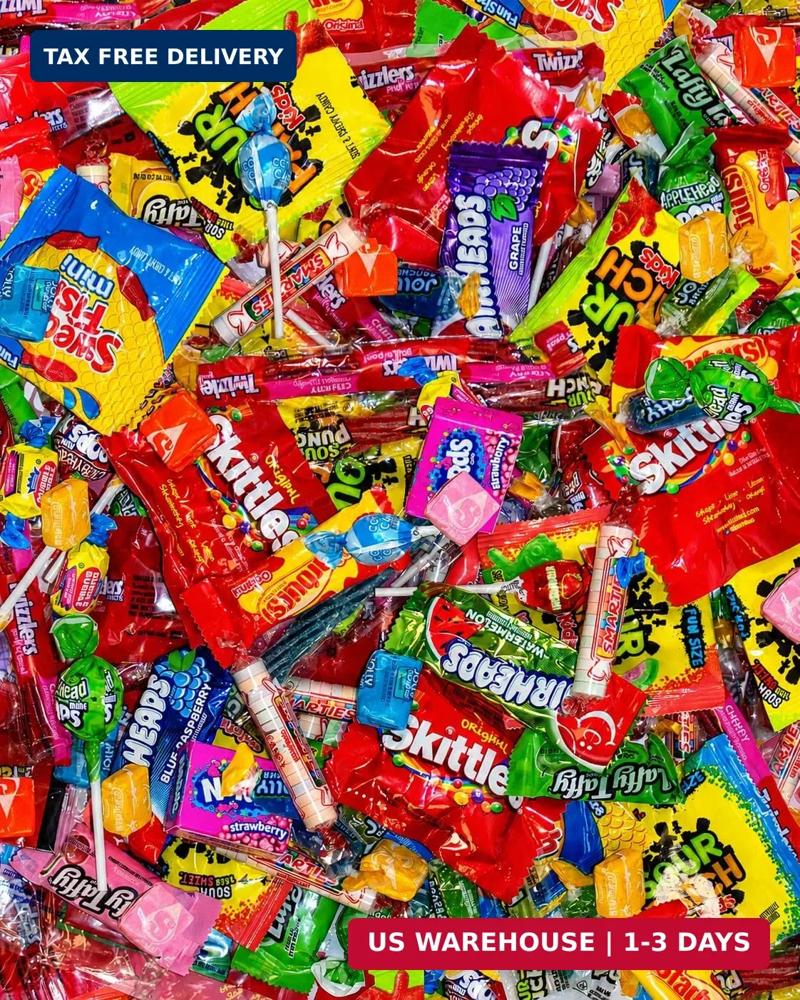 Bulk Candy Variety Pack 2 Pounds Assortment, Approx. 100 Individually Wrapped Fu