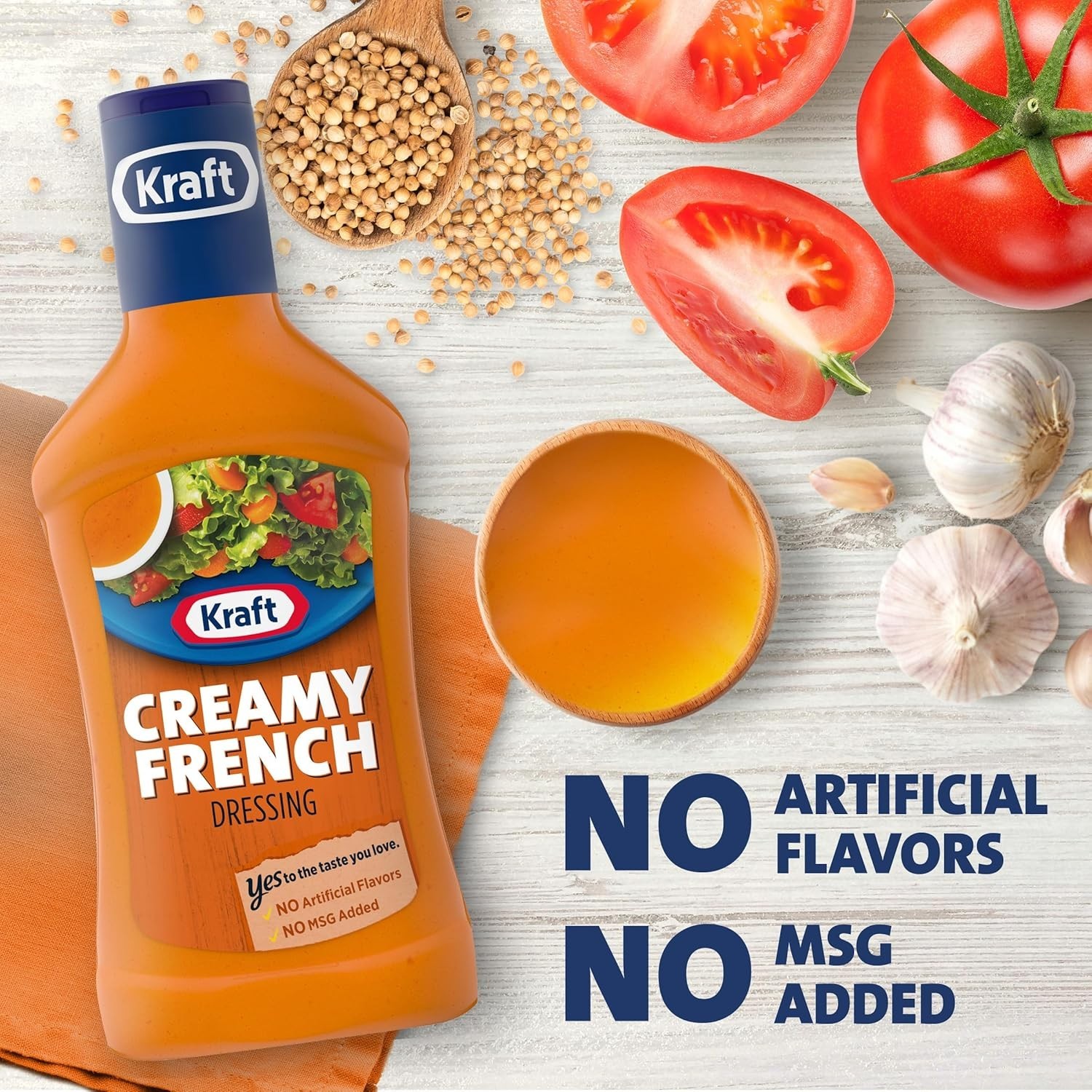 Kraft Fat Free Creamy French Salad Dressing 16 oz Free Shipping