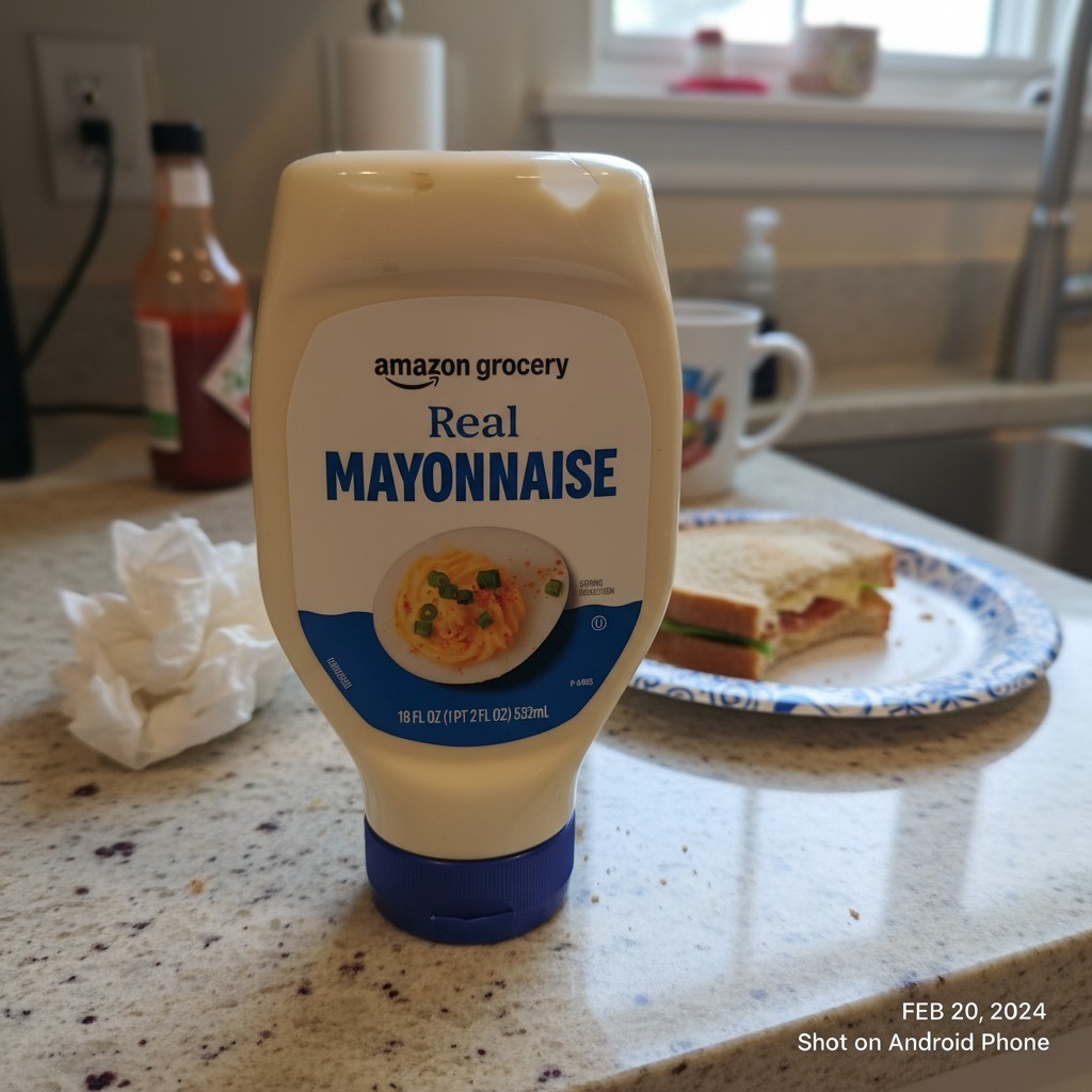 Real Mayonnaise, 18 fl oz (Previously Happy Belly), Squeeze Bottle, Pack of 1