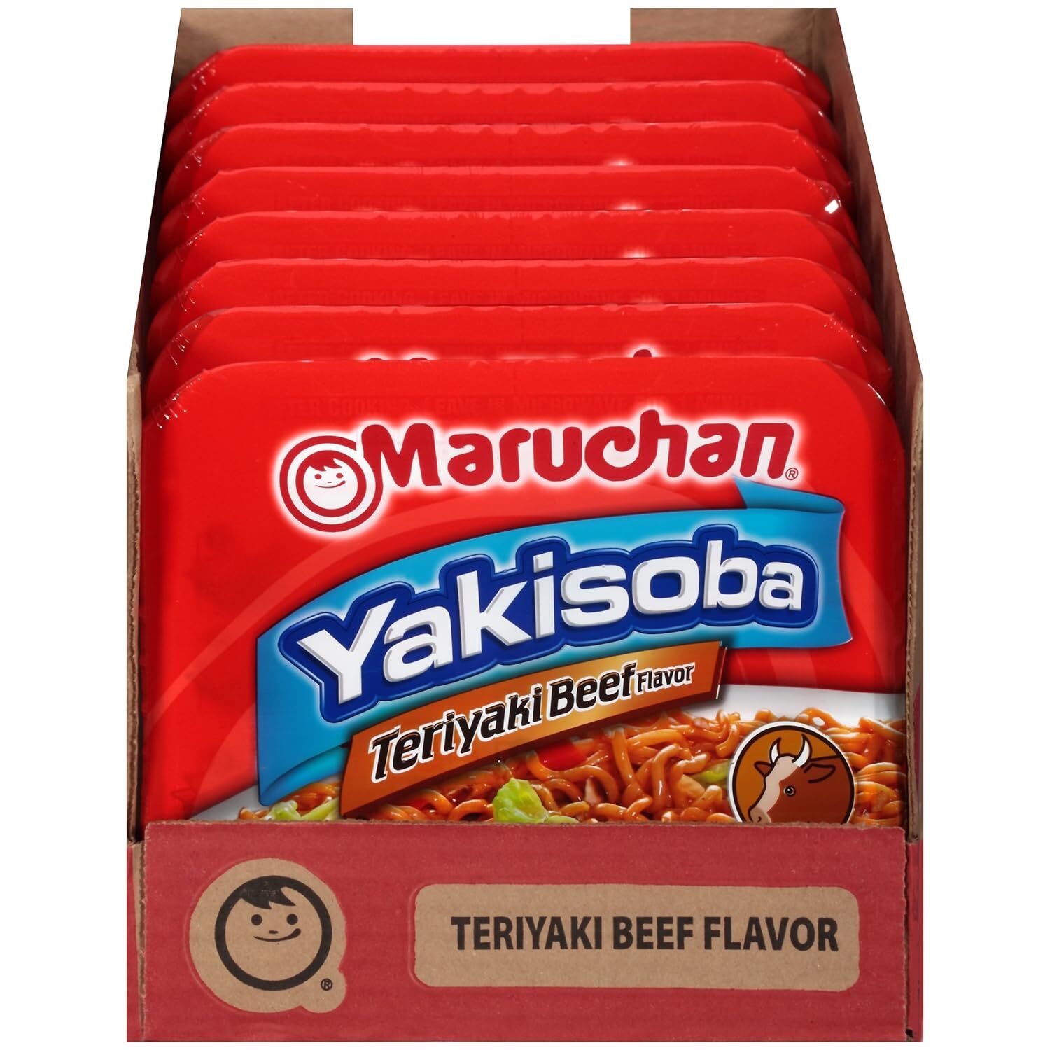 Yakisoba Teriyaki Beef, Japanese Instant Ramen Noodles, 4.04 Oz, 8 Count