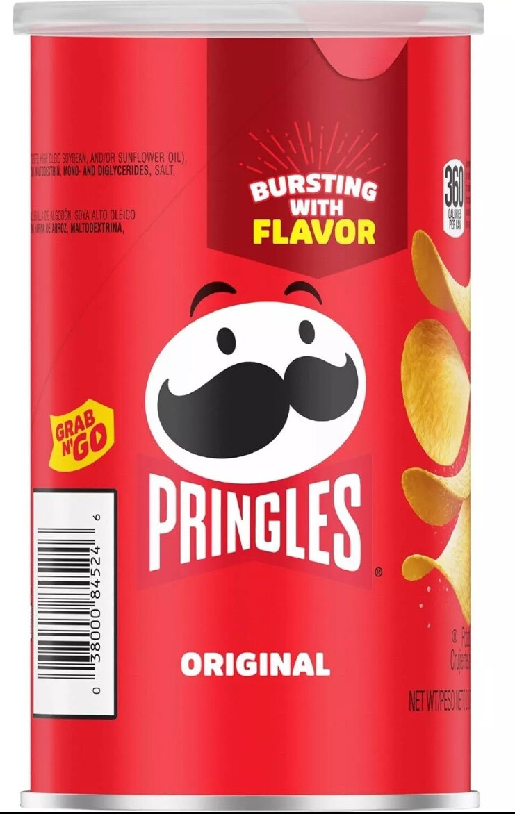 Pringles Potato Crisps Chips, Original, 2.3oz (10 Count)
