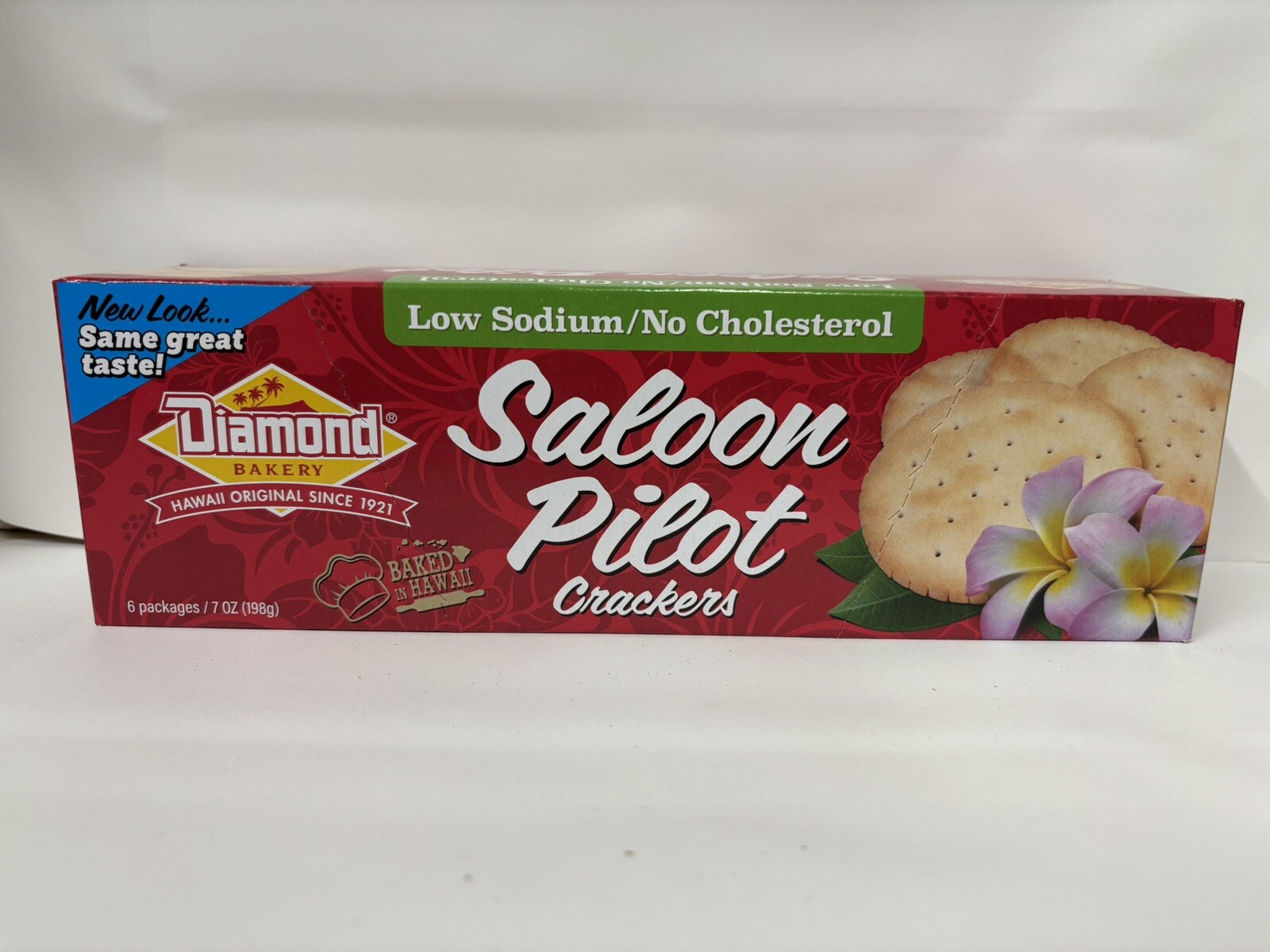 Diamond Bakery Original Hawaiian Saloon Pilot Low Sodium Crackers 7oz Tray x1