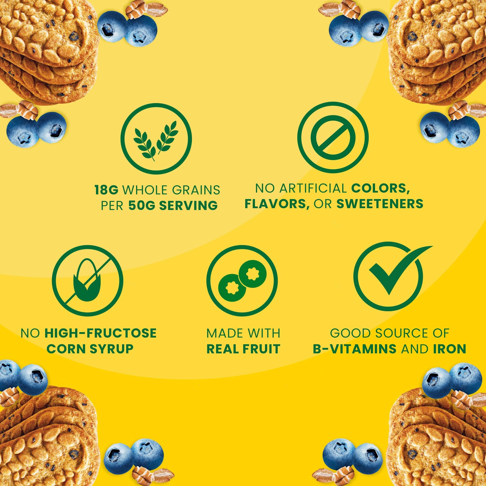 belVita Breakfast Bars Biscuits, Blueberry, Value Pack, 4 Count (Pack of 12)