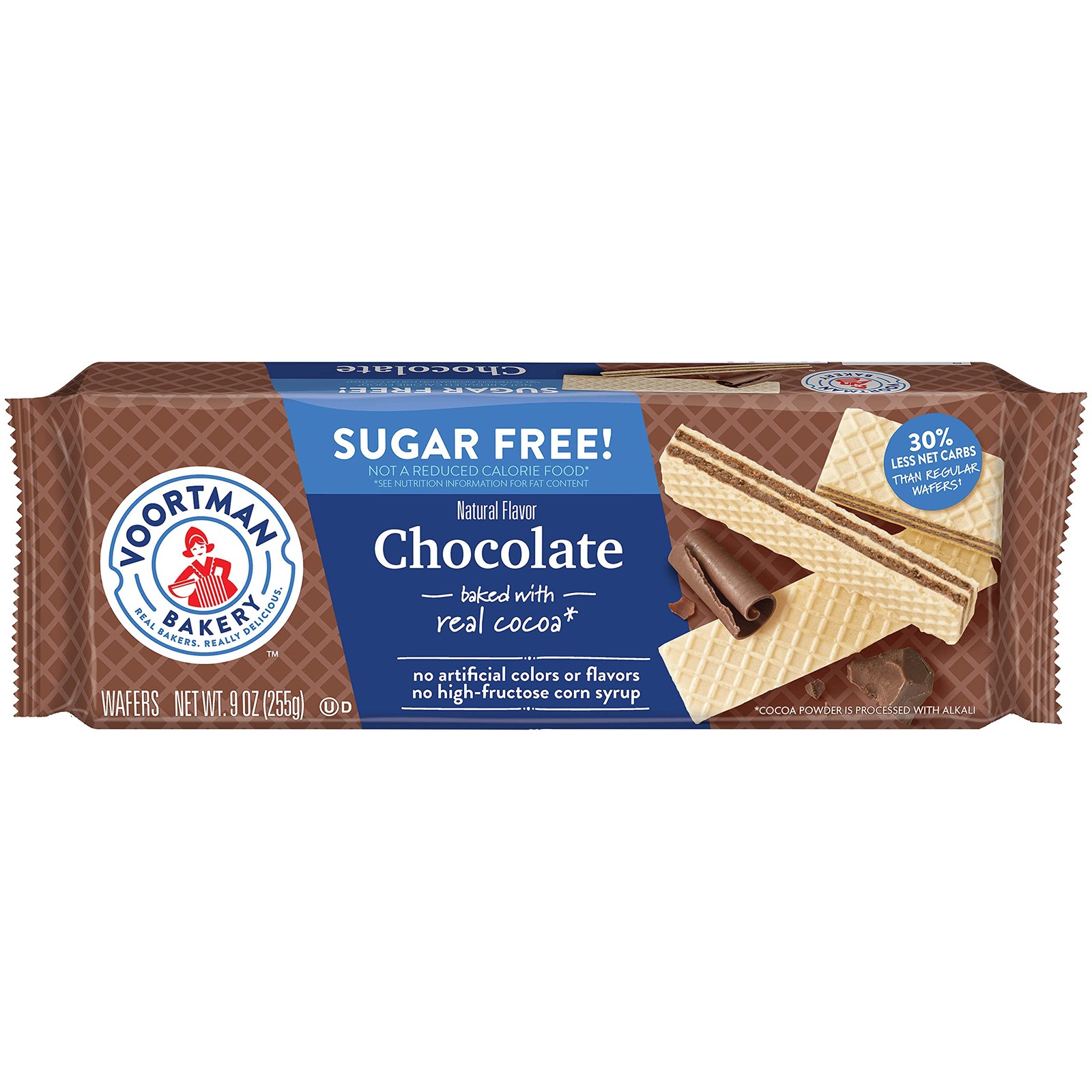 Voortman Bakery Sugar Free 27 Count (Pack of 1), Chocolate