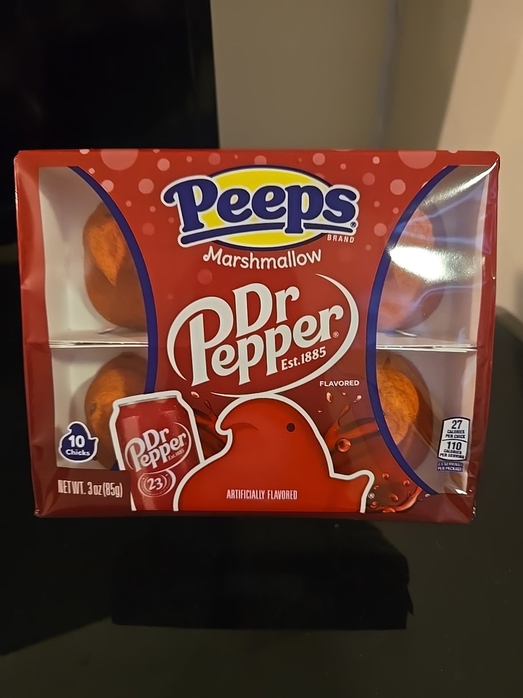 Dr Pepper Peeps Marshmallow Chicks 10ct Lot of 2 Boxes Sealed Exp 10/2026