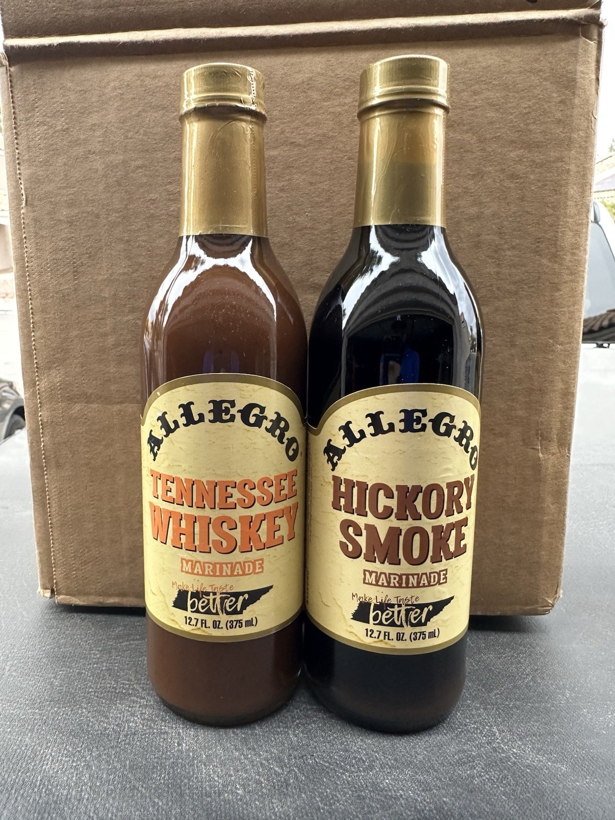 Allegro Original & Hickory Smoke Marinade, Variety 4-Pack 12.7 fl. oz. Bottles