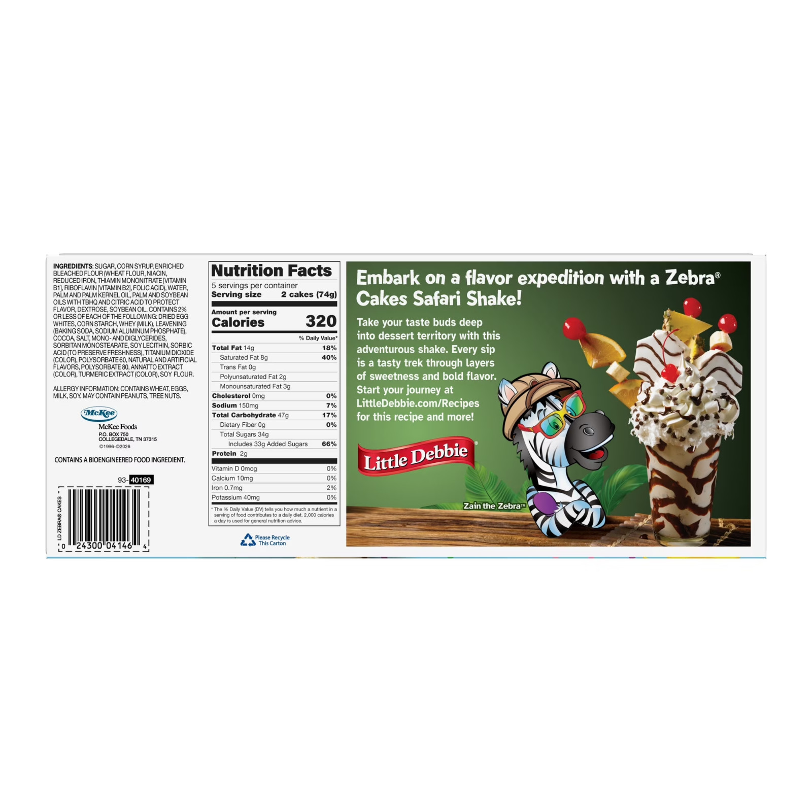 (3 pack) Snack Cakes, Little Debbie Family Pack ZEBRA® cakes…