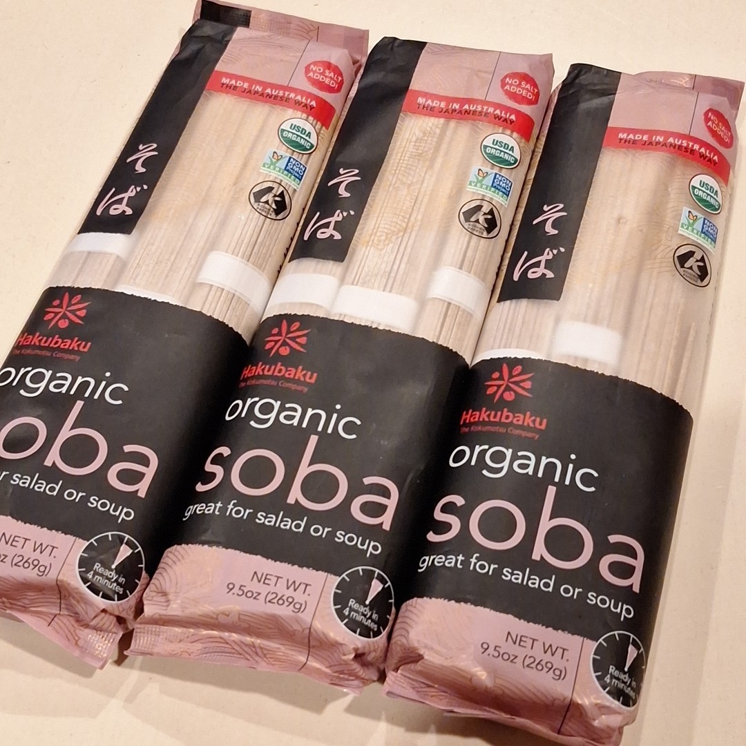Lot of 3 Hakubaku Japanese Soba Noodles 9.5 oz 8/2027 NEW Australia
