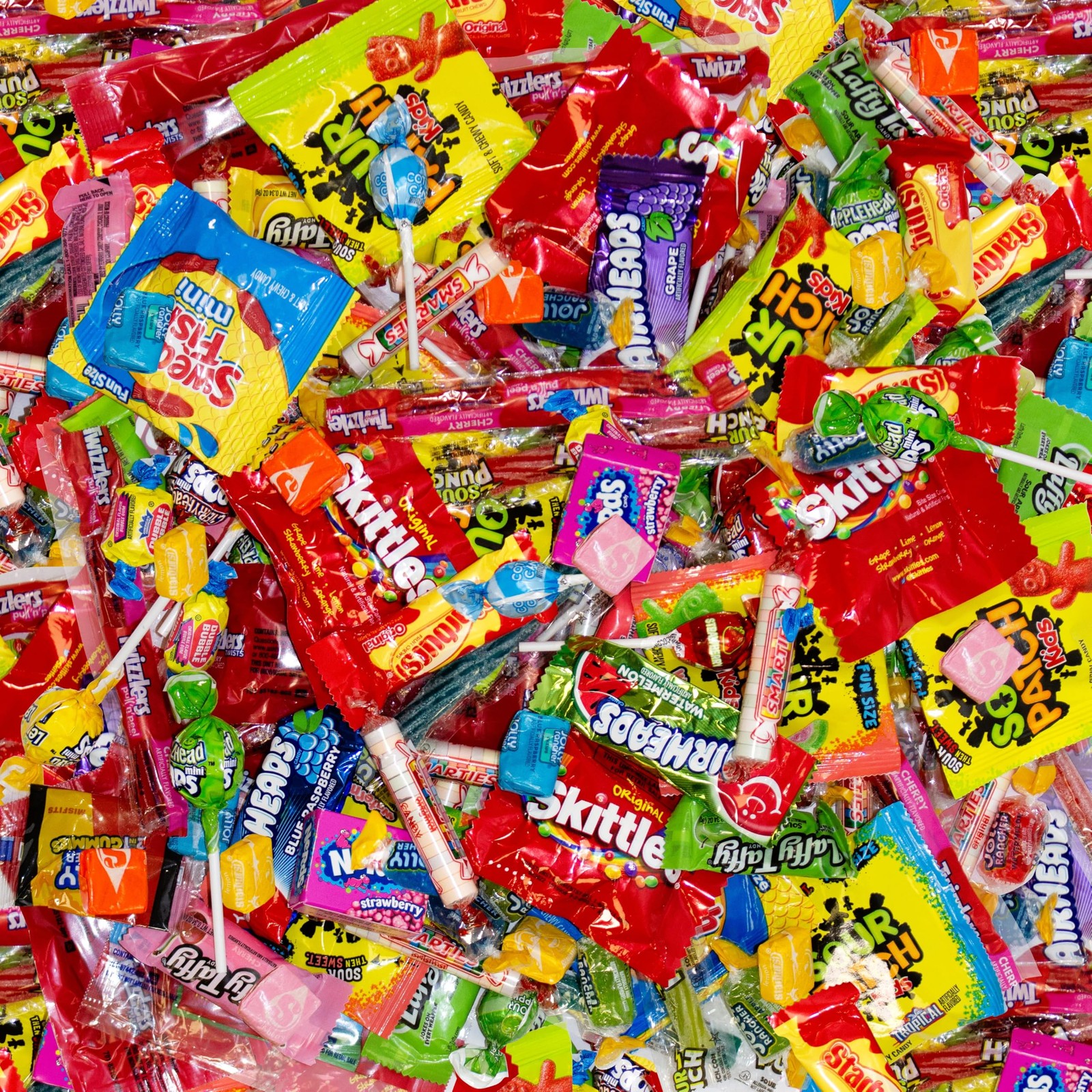 Candy Variety Pack 2 Pounds Approx. 100 Individually Wrapped Fun Size Chewy Hard