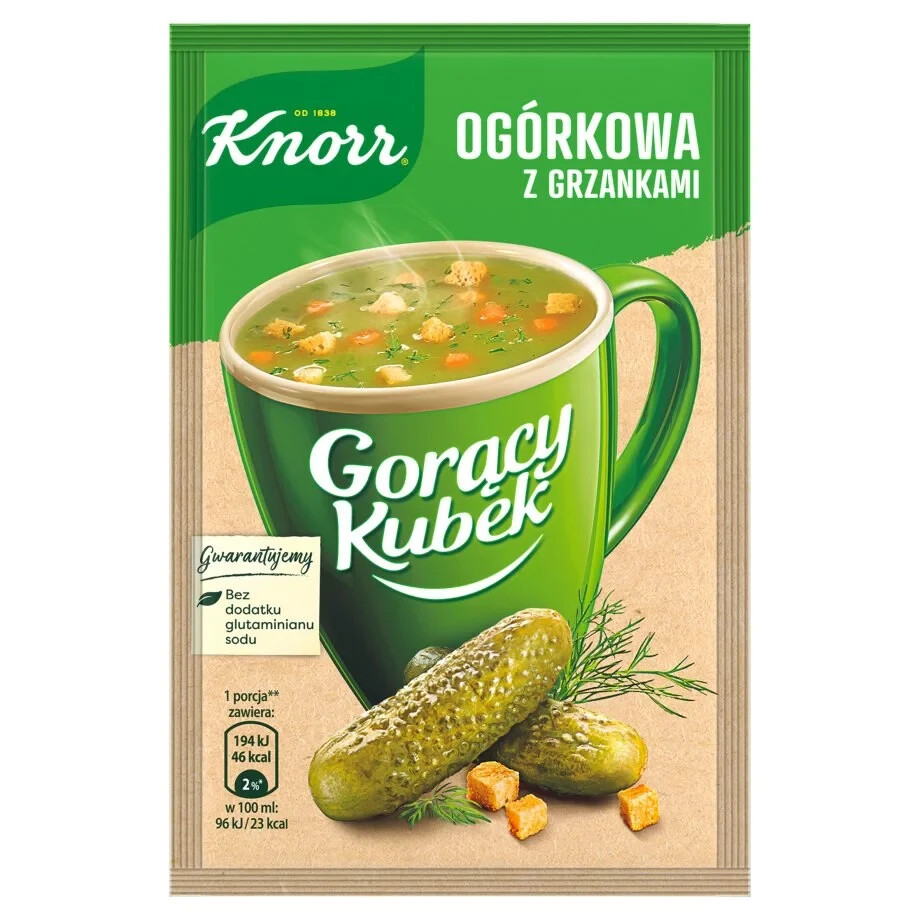 10 x KNORR Instant Soup «Cucumber Soup With Crouto» Hot Mug QUICK COOKING POLAND