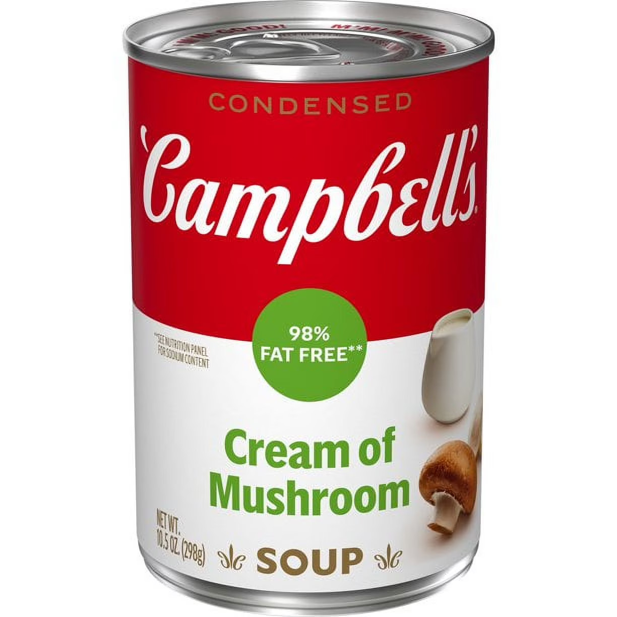 Campbell’s Condensed 98% Fat Free Cream of Mushroom, 10.5 Ounce Can, Pack of 1