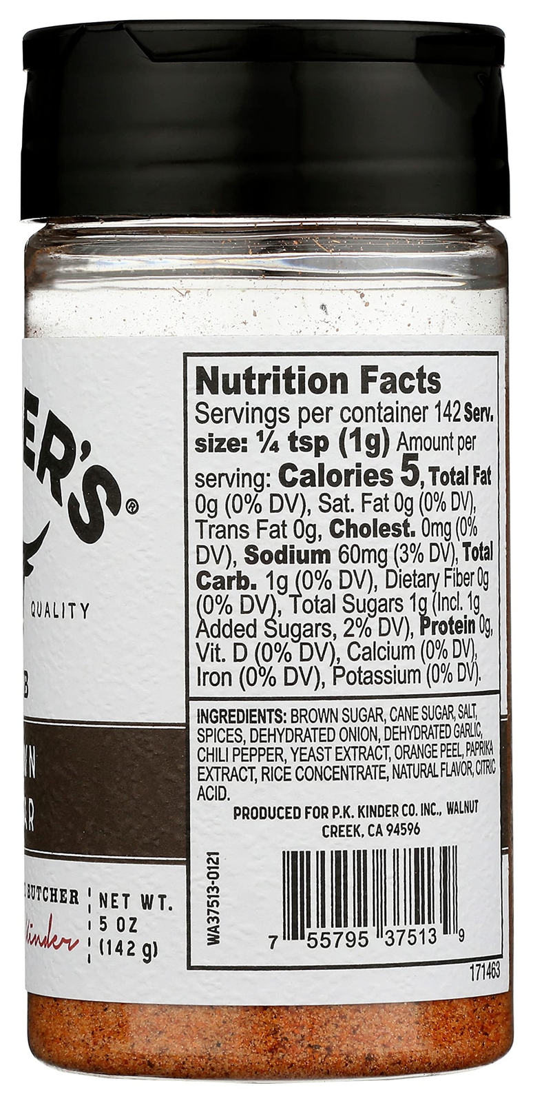 KINDER’S Brown Sugar BBQ Rub, 5 Ounce