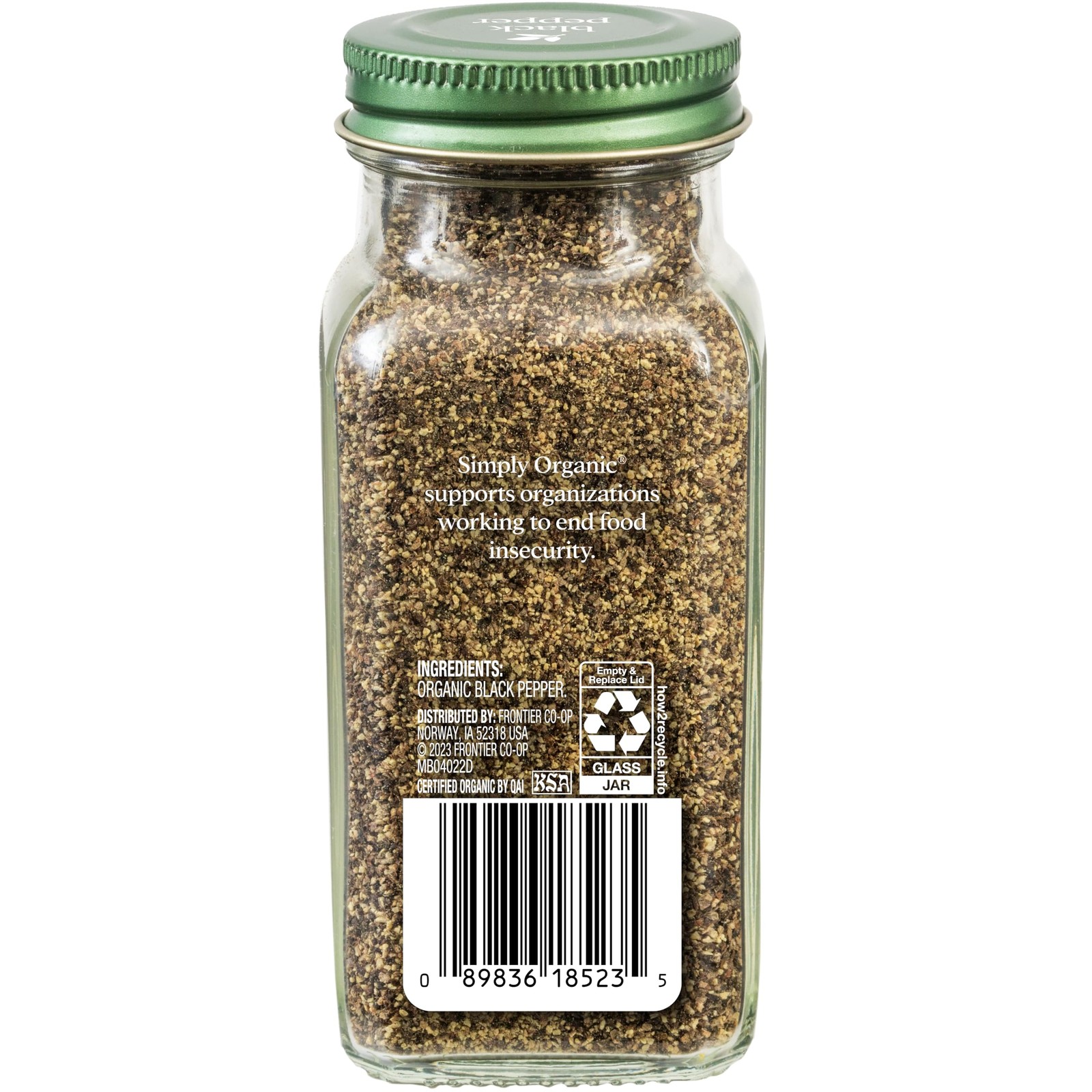 Simply Organic Ground Black Pepper, 2.31 Ounce (Pack of 1), No Color
