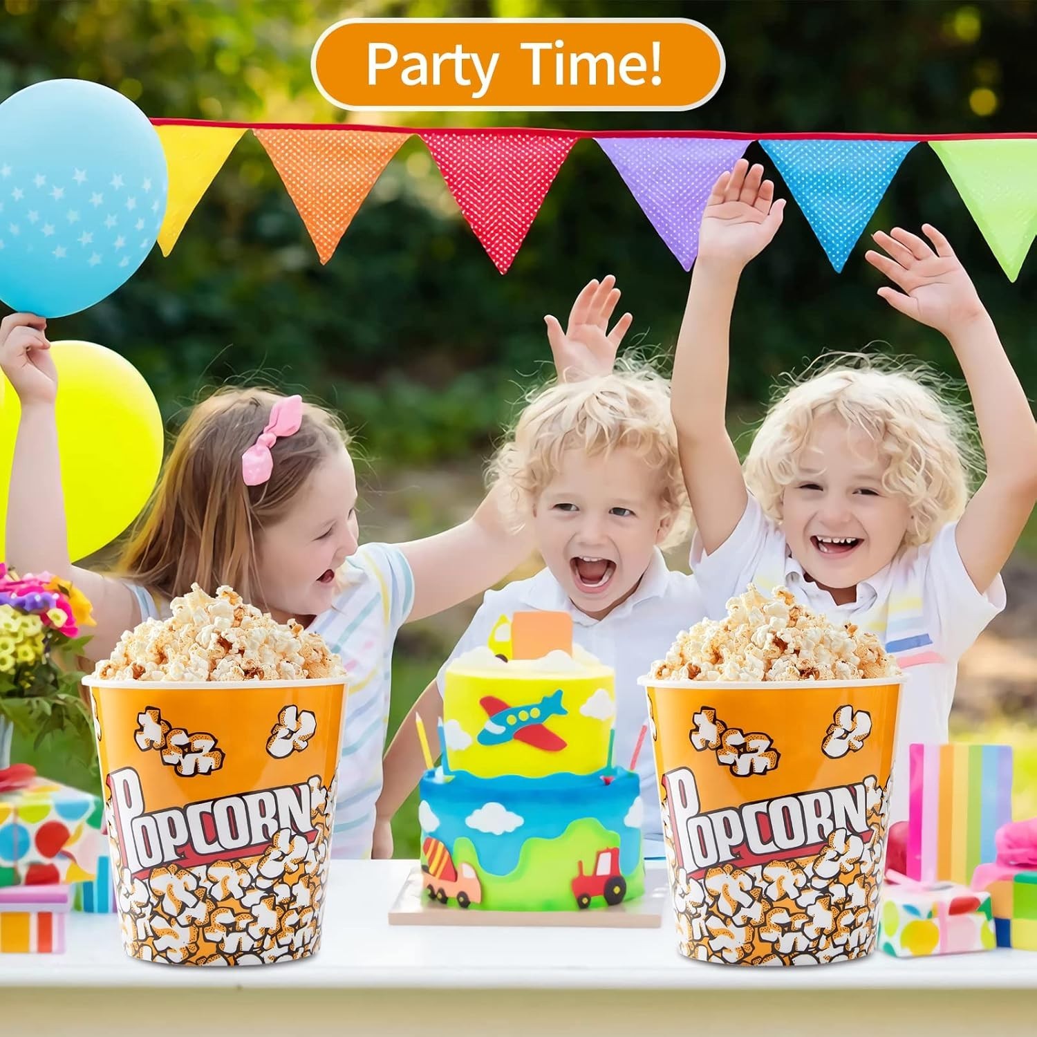 Quality Retro Popcorn Buckets – Reusable Snack Bowls for Celebrations