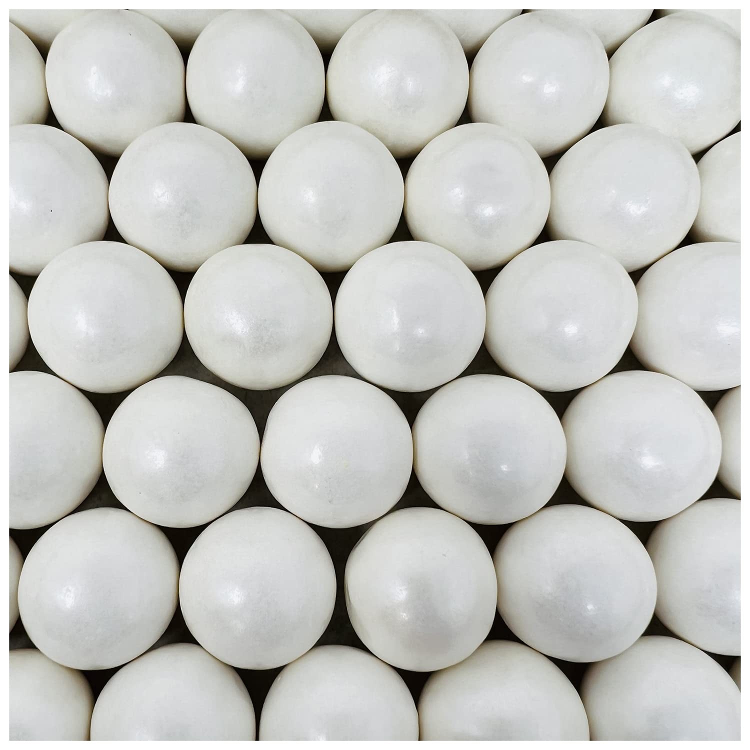 Gumballs For Parties or Gumball Machines 2lb – 1 Inch Shimmer White