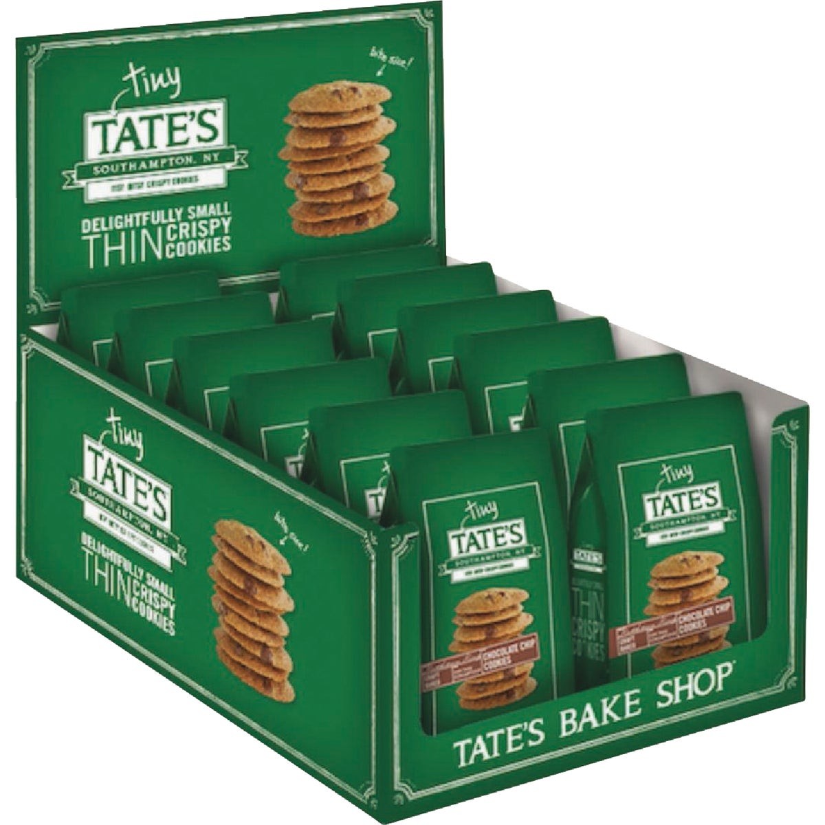 Tate’s Bake Shop Tiny Tate’s Chocolate Chip Cookies 1001583 Pack of 12 Midwest