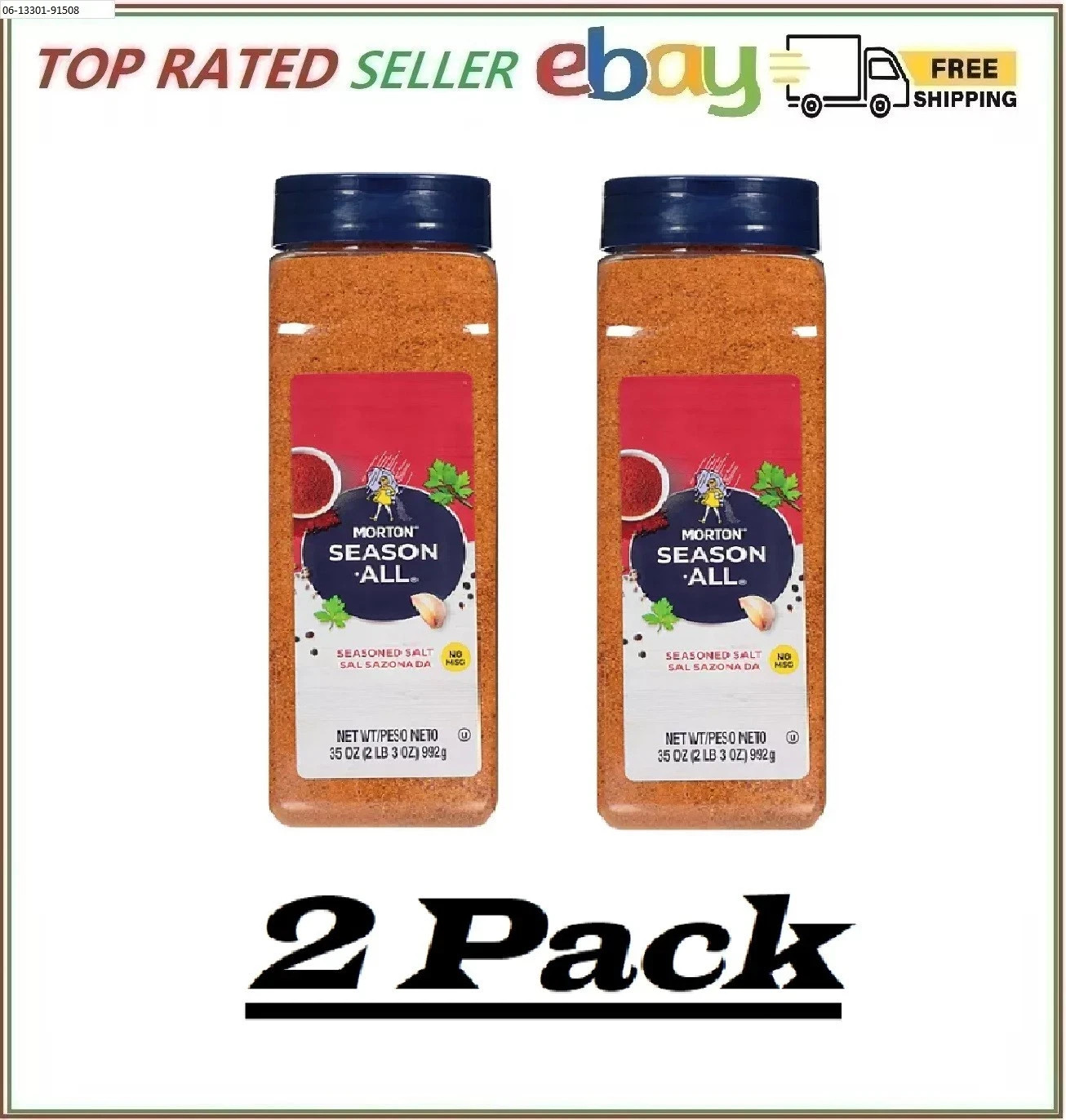 2 Pack – Morton Season-All Seasoned Salt 35 oz.