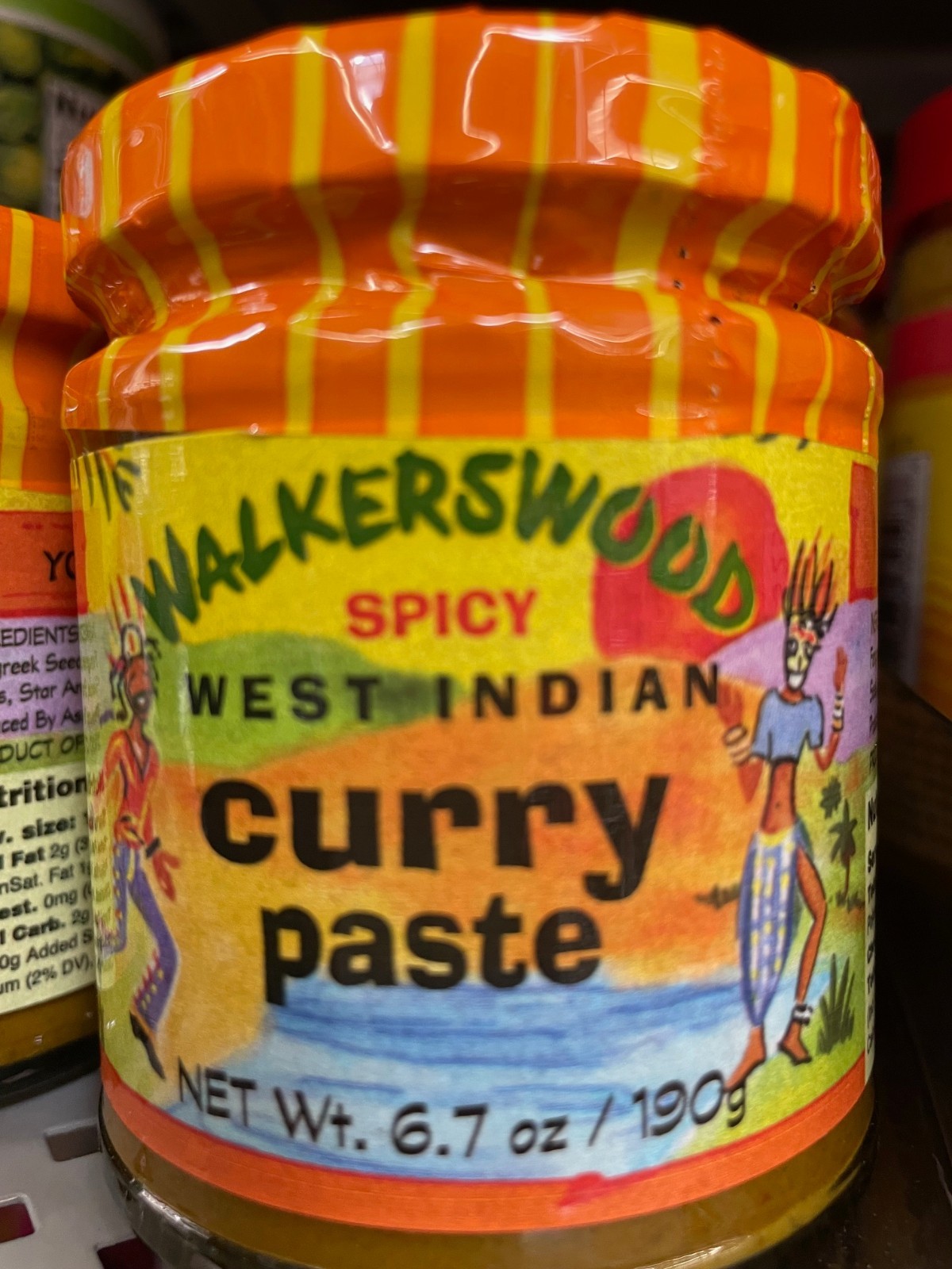 6 Pack Walkerswood Spicy West Indian Curry Paste Size 6.7 oz Authentic Jamaican