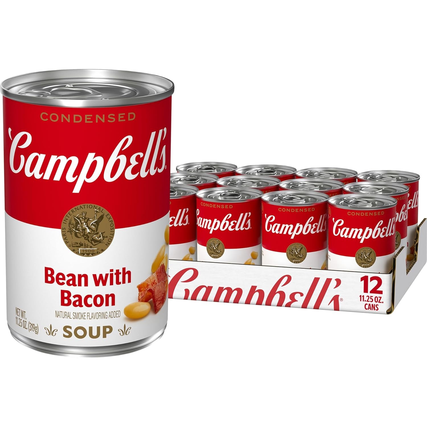 Campbell’s Condensed Bean with Bacon Soup, 11.25 Ounce (Pack of 12)
