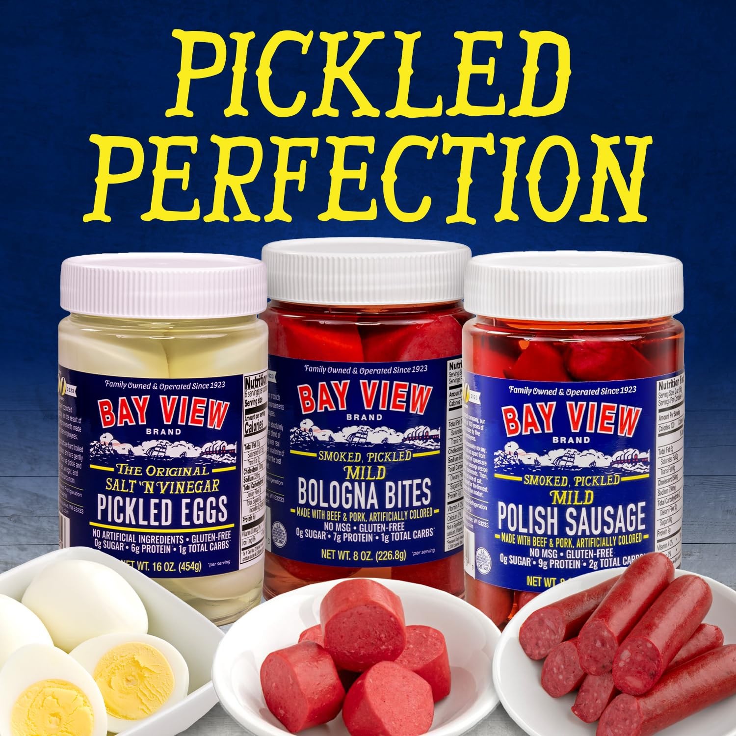Pickled Eggs Garlic Onion No Artificial Ingredients Gluten Free 16oz