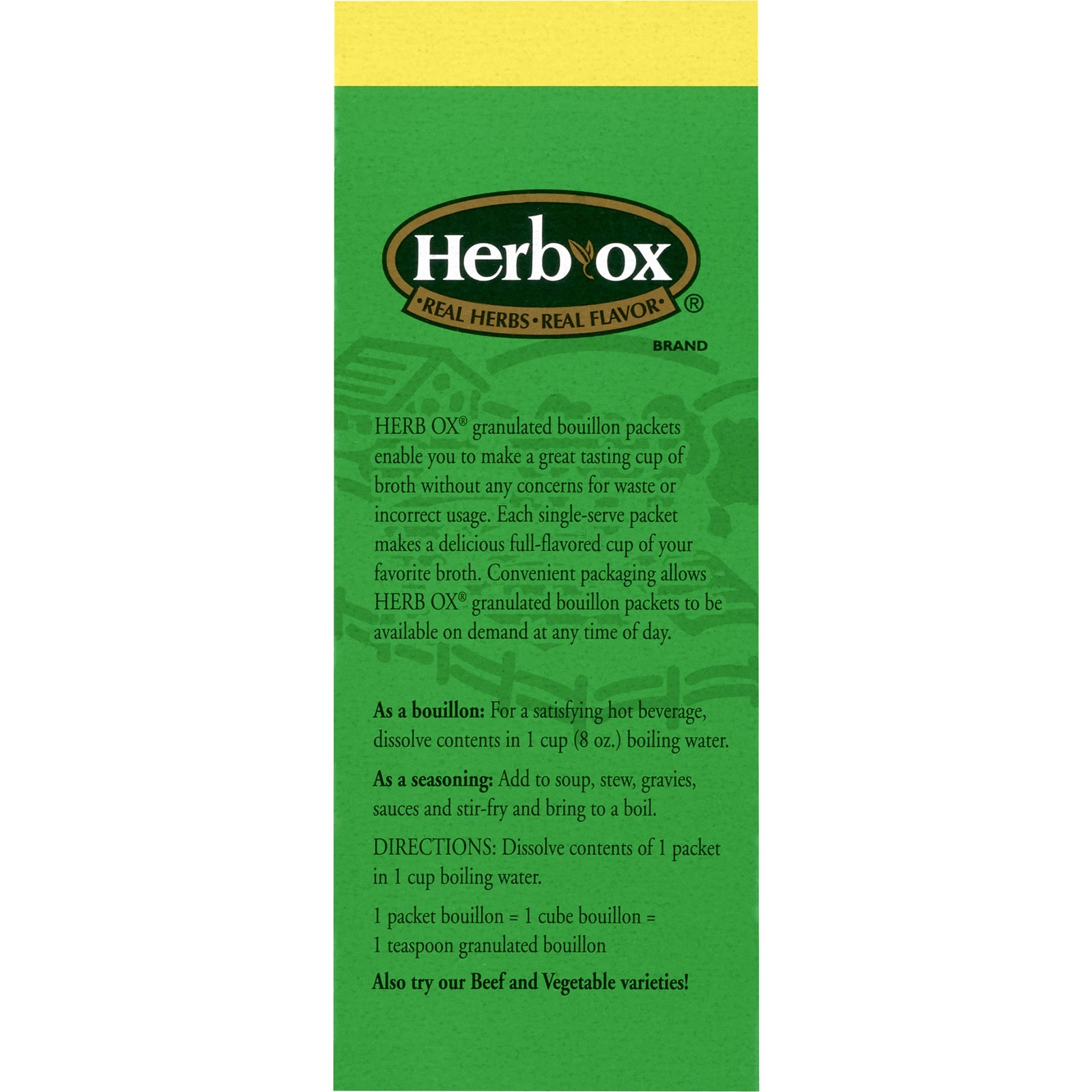 Herb-Ox Sodium Free Bouillon Bundle, Beef and Chicken, 100 Total Packets