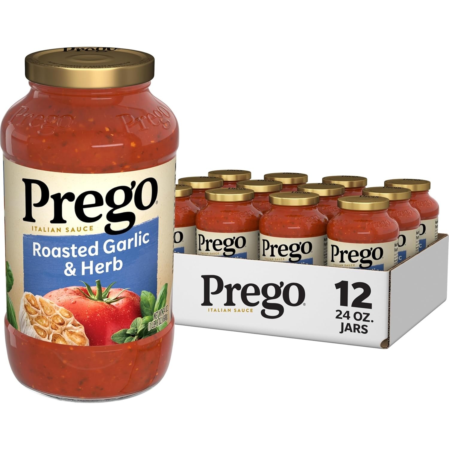 Savory Roasted Garlic & Herb Pasta Sauce, 24 oz (Pack of 12)/-