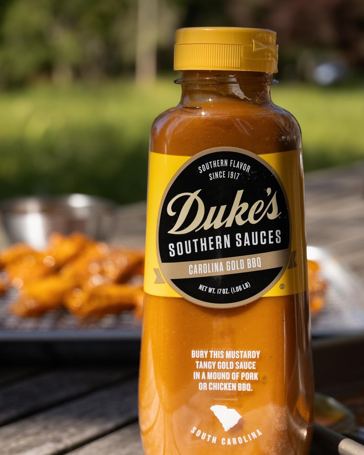 Versatile 17oz Duke’s Carolina Gold Dipping Sauce – Perfect for BBQ and More