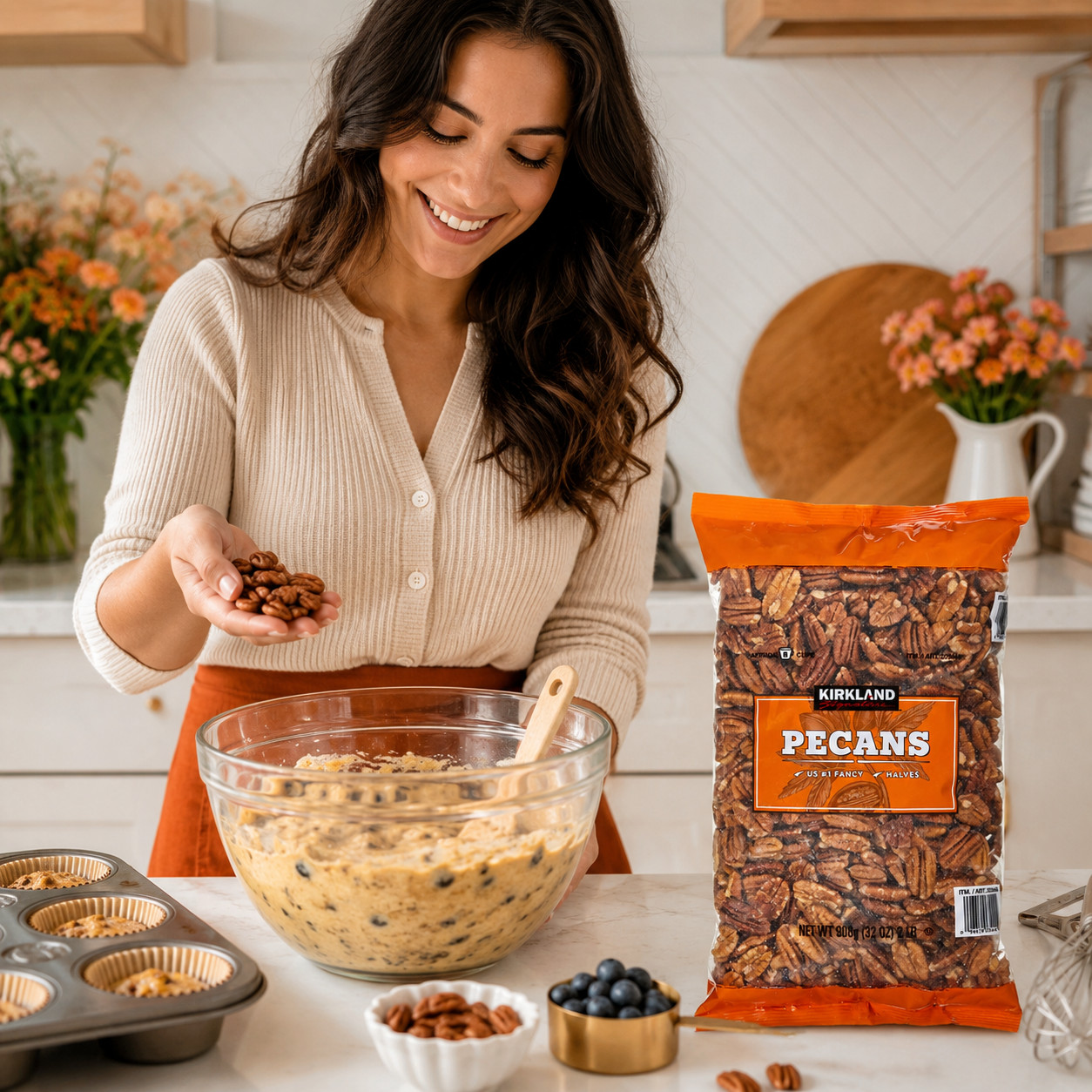 4 Pack Kirkland Signature Pecan Halves, 2 lbs