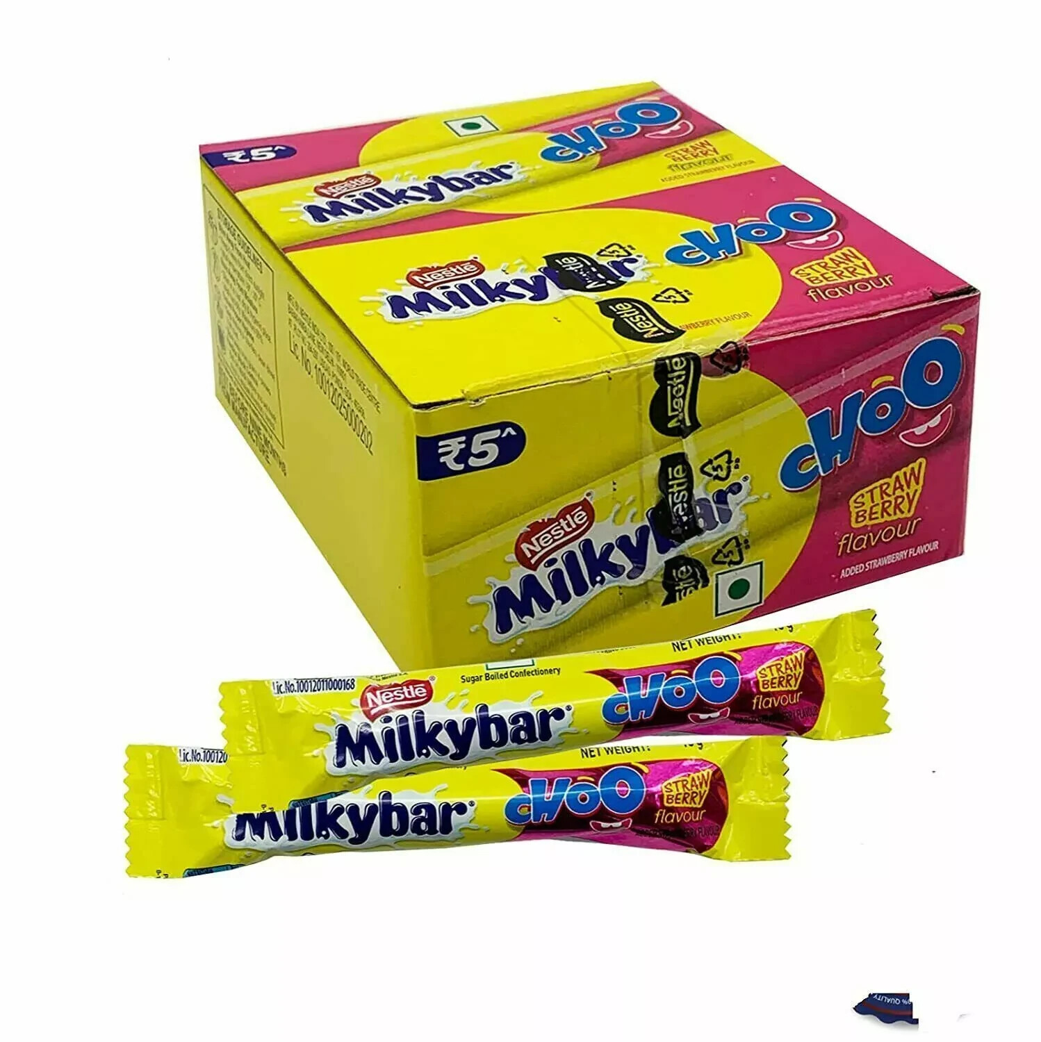 Nestle Milkybar Choo Strawberry Classic, 10 gm each (Pack of 56) fast ship