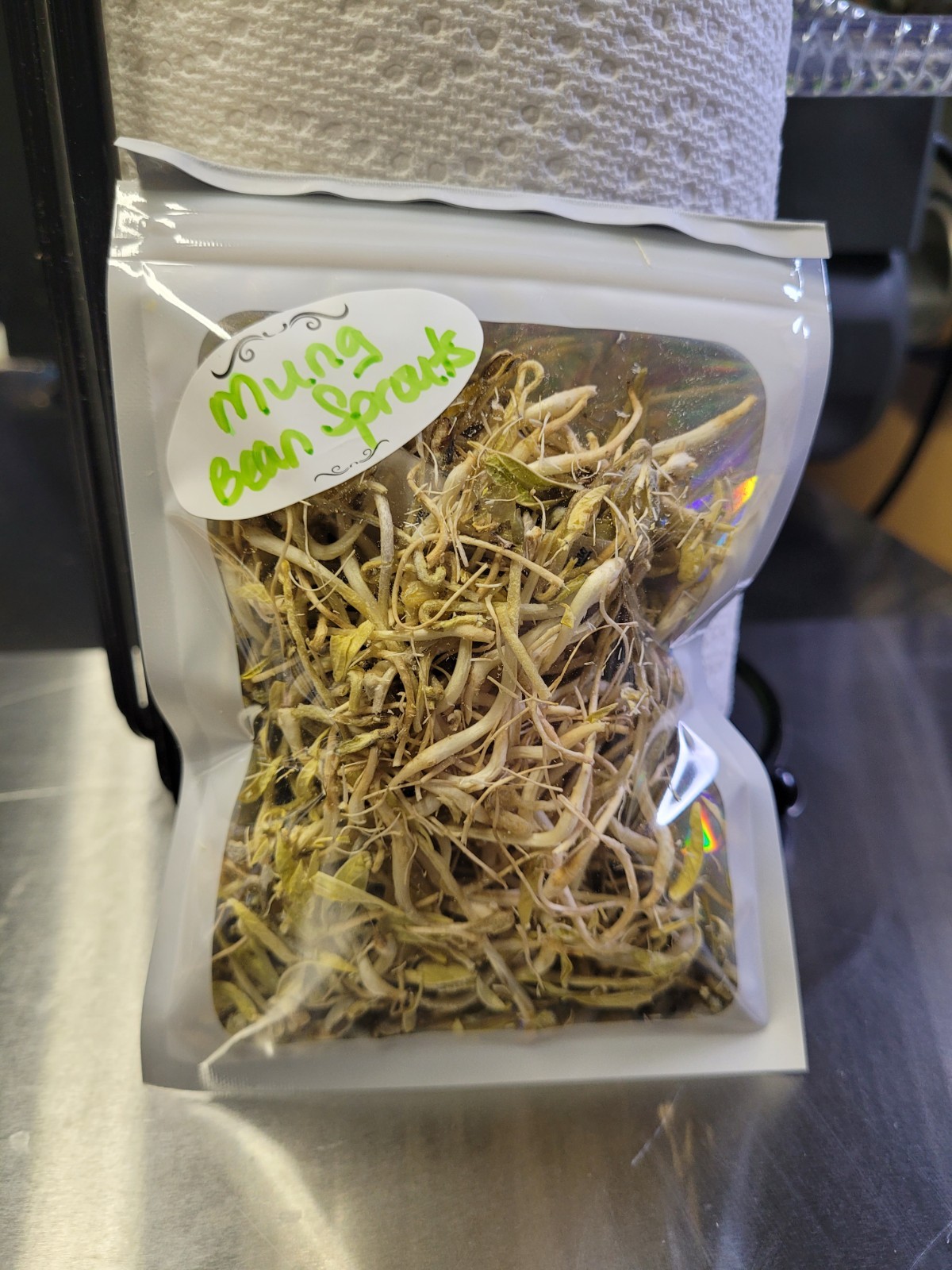 Freeze Dried Mung Bean Sprouts~Crispy Healthy~Smoothies~Home Grown~Organic~Fresh