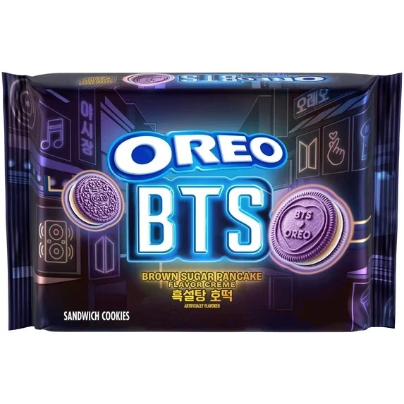 BTS Limited Edition Oreo Brown Sugar Pancake Sandwich Cookies 10.68 OZ