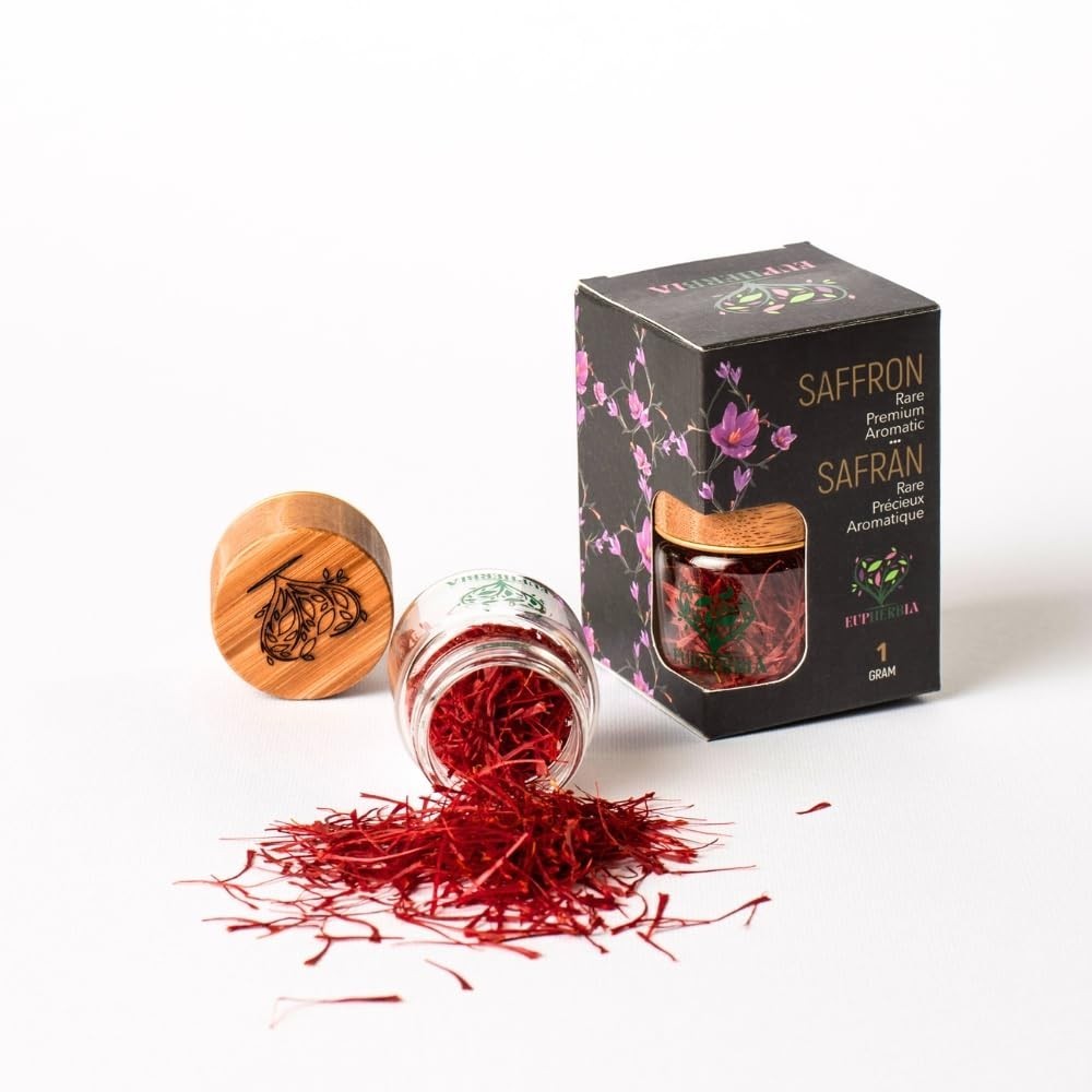 Grade A+ Pure All Red Saffron Threads – 100% Natural Luxury Spice 0.035 oz