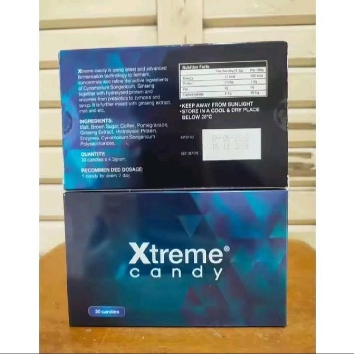 Rare – Ginseng Coffee Candy XT for Men – 1 box /30 Pieces Natural Energy