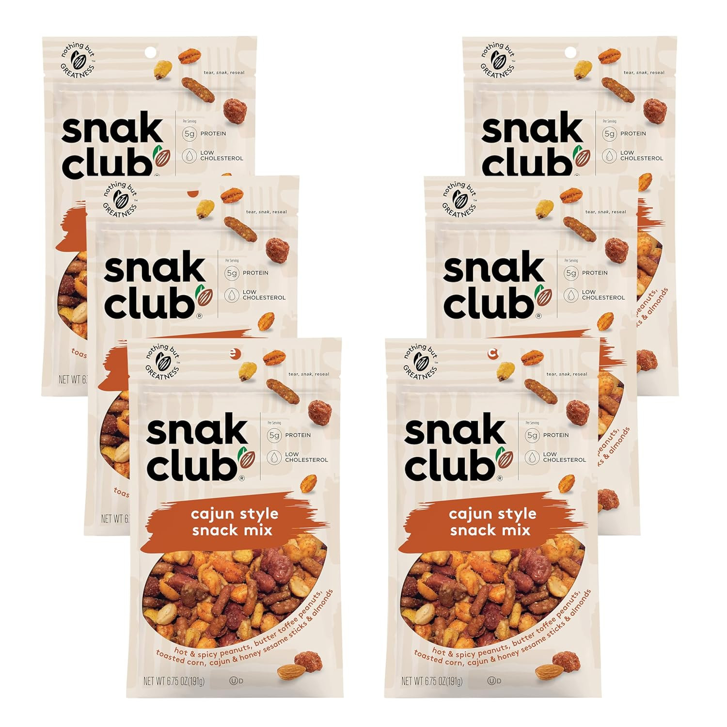 Protein Power Snack Mix with Peanuts, Roasted Edamame, Dried Cranberries, Pumpki
