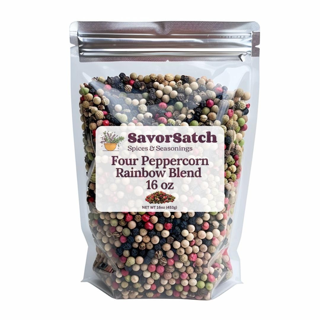 Four Blend Peppercorns – 16oz Resealable Pouch | Bulk Pack | Premium Gourmet …