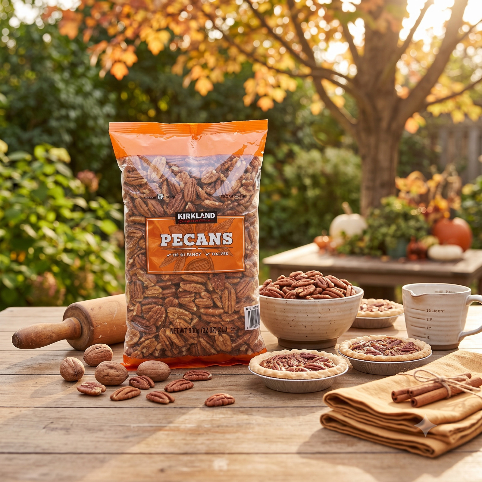 4 Pack Kirkland Signature Pecan Halves, 2 lbs