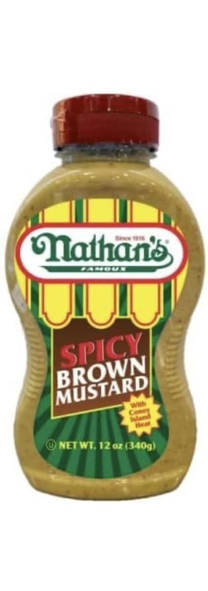 Nathans Spicy Brown Mustard 4 Pack