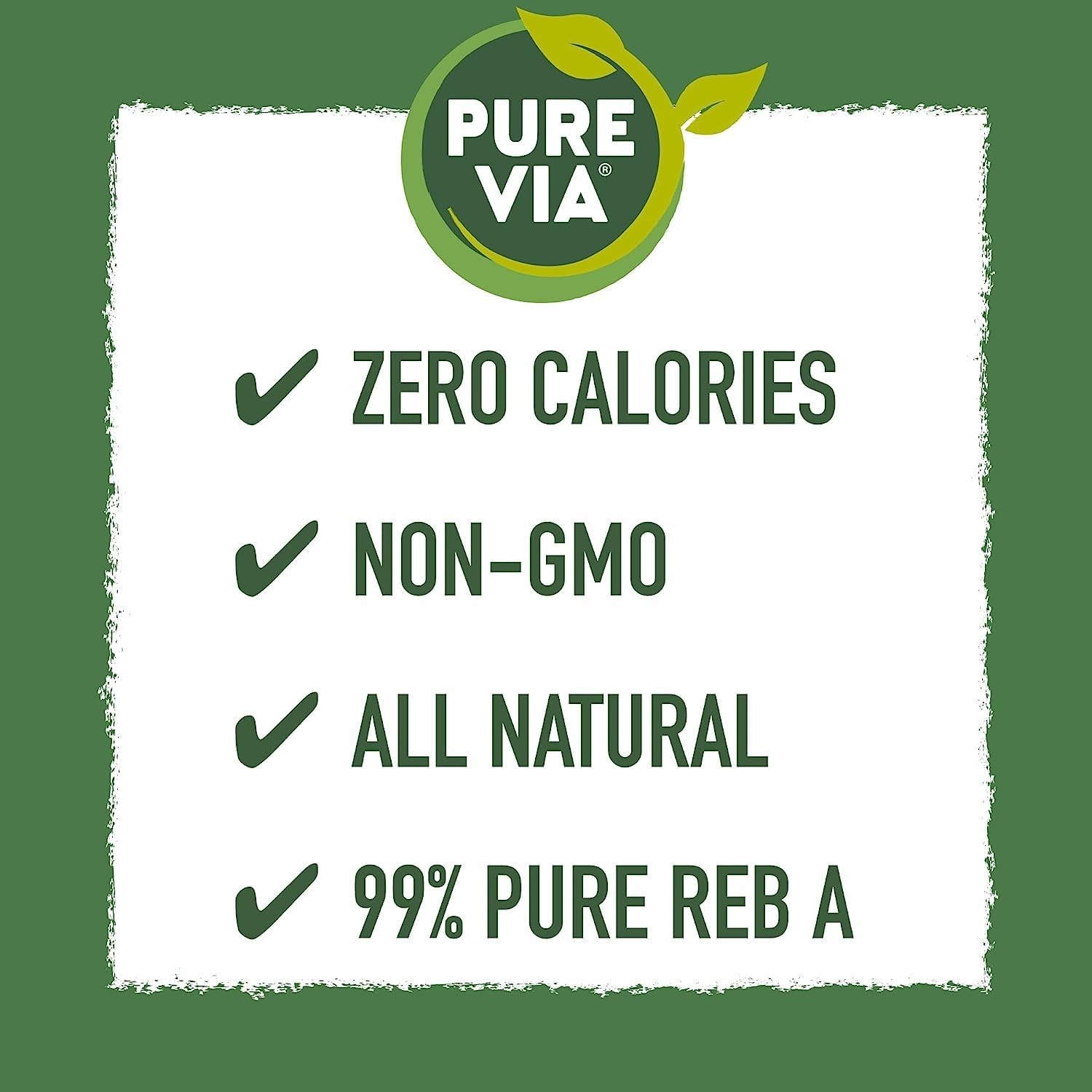 Pure Via Stevia Sweetener 28.2oz 800 packets