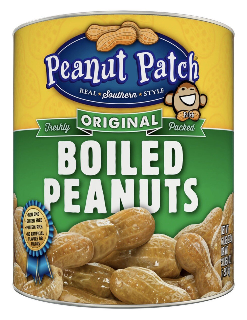Margaret Holmes Green Boiled Peanuts – 6lb Can FREE SHIPPING!!!