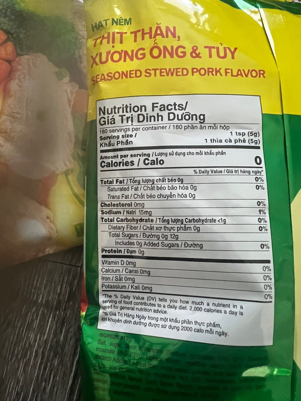 Seasoned Stewed Pork Flavor 2lb- Hat Nem Thit Than, Xuong Ong & Tuy by LA Lucky