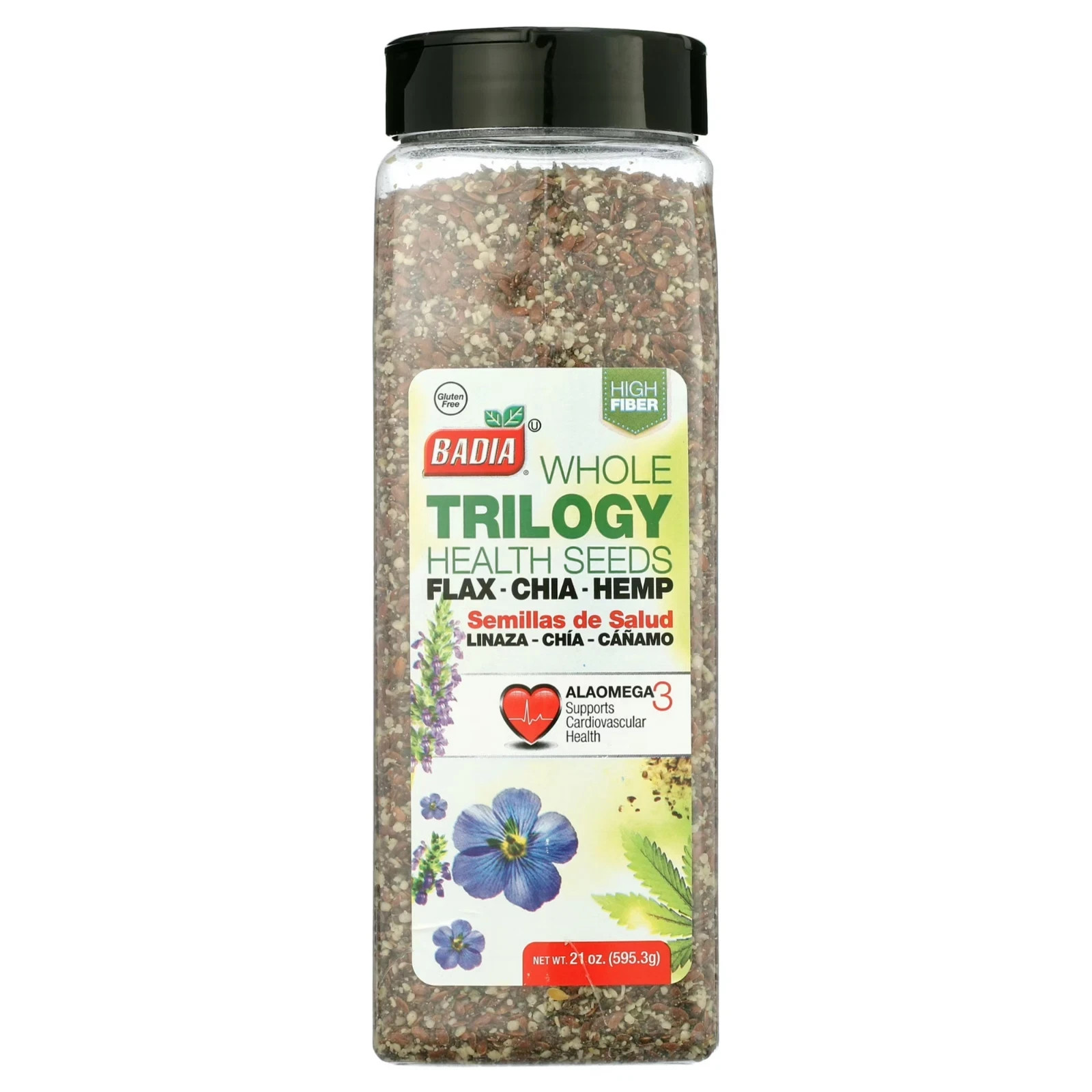 Badia Trilogy Health Seeds – Flax, Chia, Hemp Seed Blend