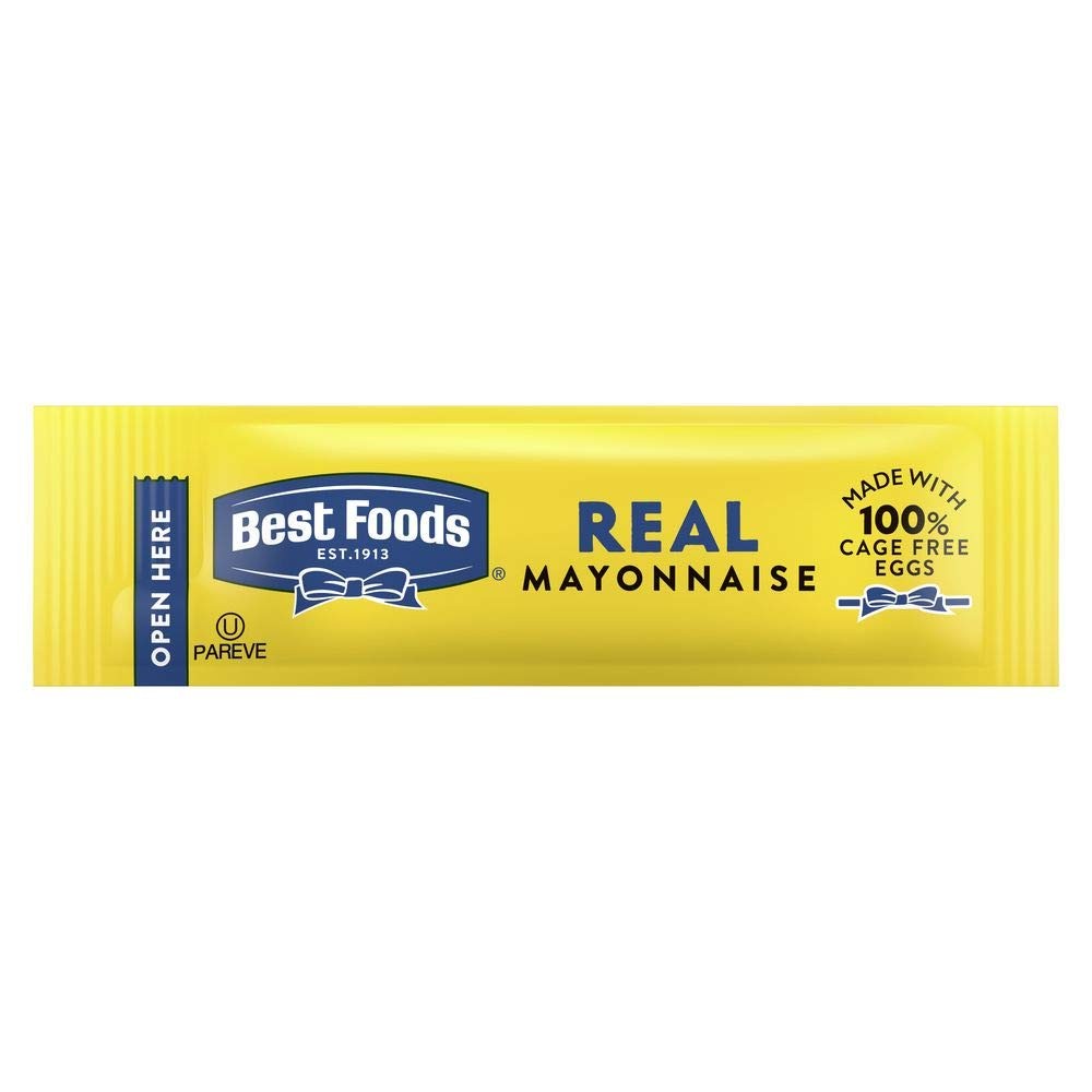 Best Foods Real Mayonnaise Stick Packets Easy Open, Condiment for Sandwiches,