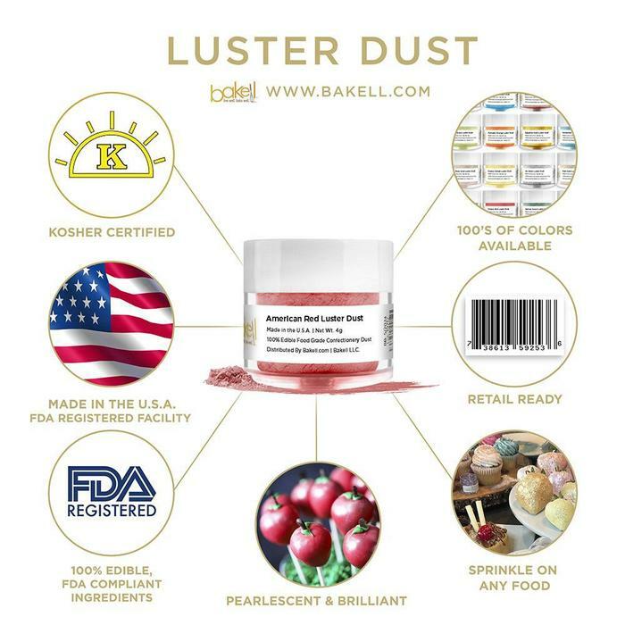4th of July Luster Dust Collection (12 PC SET) | Edible Paint & Baking Kit