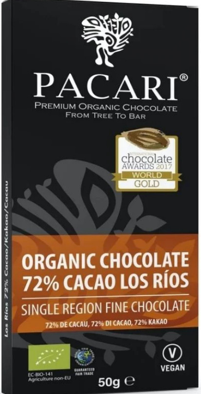 Pacari Los Rios Chocolate Bar – 1.76 oz. – 50 g.