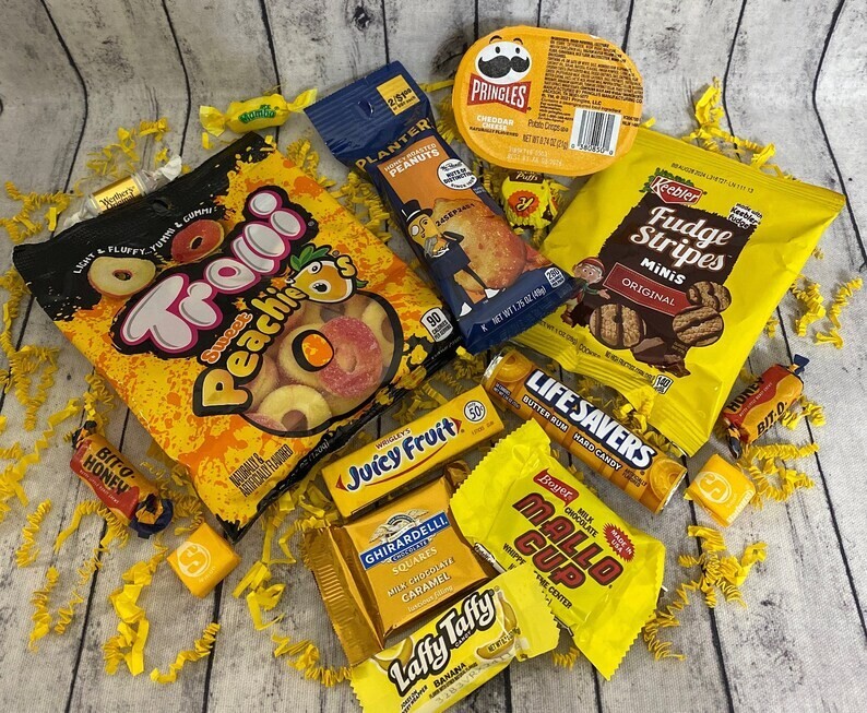 GET WELL SNACK BASKET, CARE PACKAGE COLLEGE STUDENT, ENCOURAGEMENT GIFT BOX